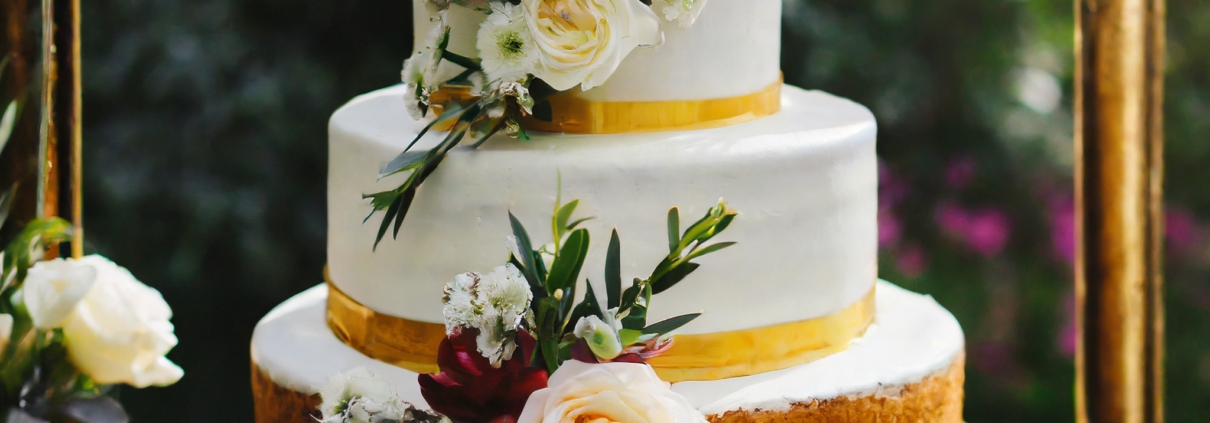 Tortenblumen, Hochzeit, Blumen für Torte
