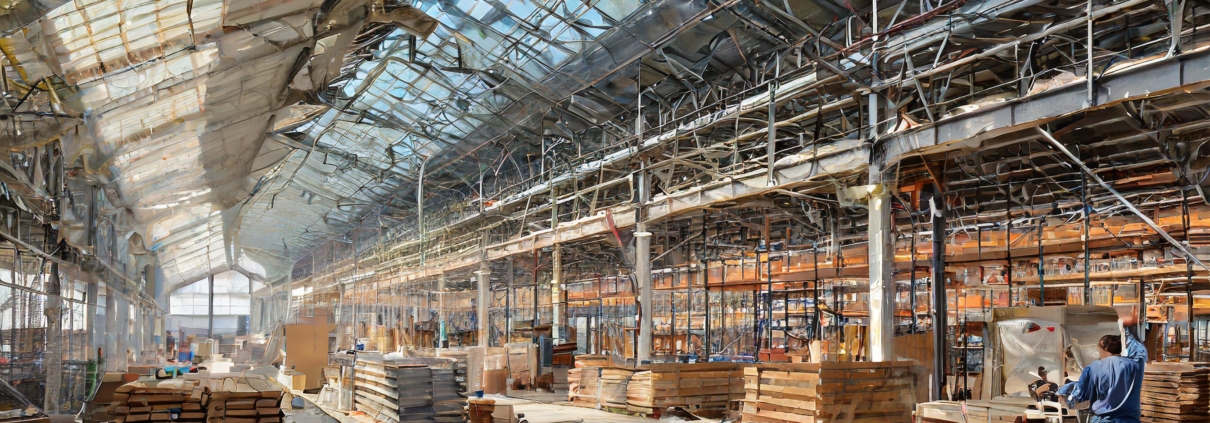 Die Kleinmarkthalle Frankfurt während der Modernisierungsarbeiten, offen und lebendig, zeigt die geschickte Balance zwischen Erneuerung und fortlaufendem Marktbetrieb.